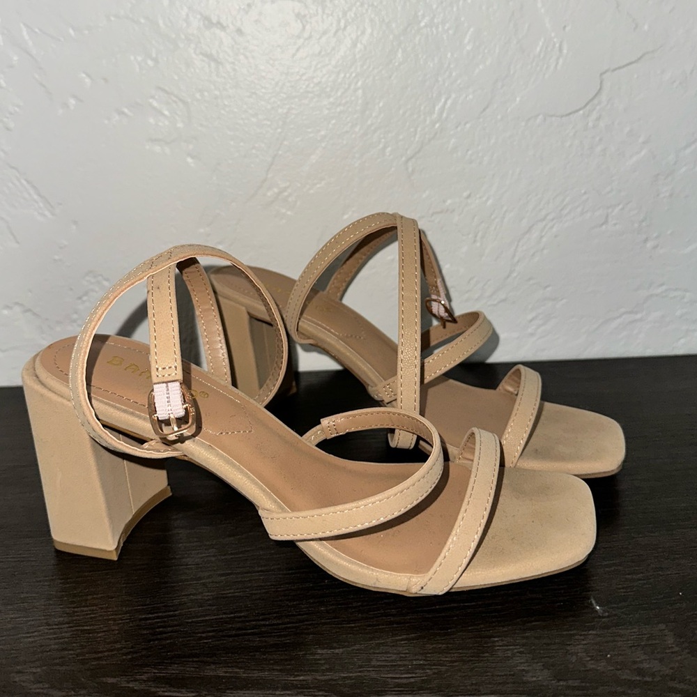Women’s tan high heels